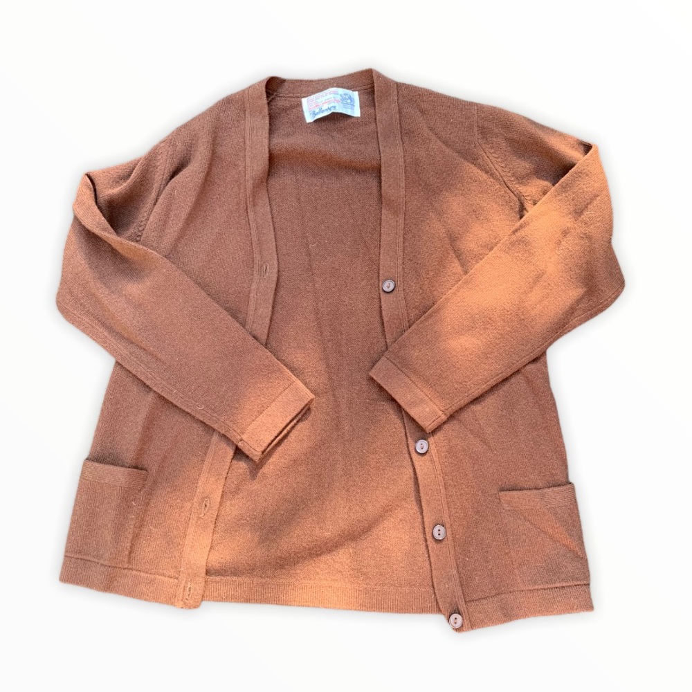 Brown Boyfriend Cardigan
